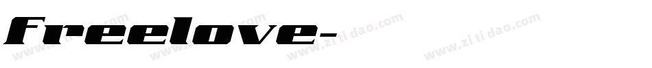 Freelove字体转换