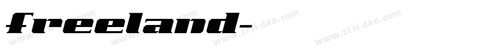 freeland字体转换
