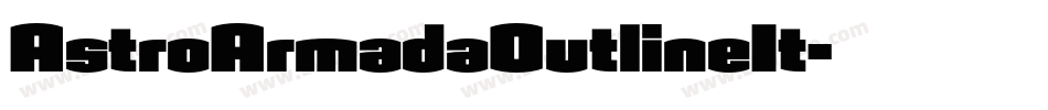 AstroArmadaOutlineIt字体转换