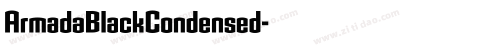 ArmadaBlackCondensed字体转换