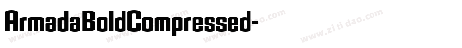 ArmadaBoldCompressed字体转换