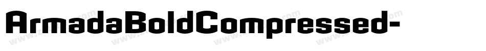 ArmadaBoldCompressed字体转换