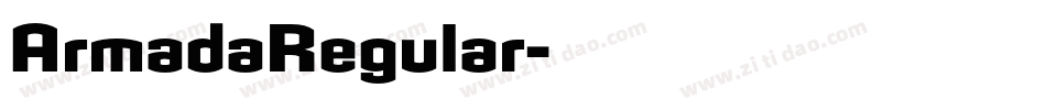 ArmadaRegular字体转换