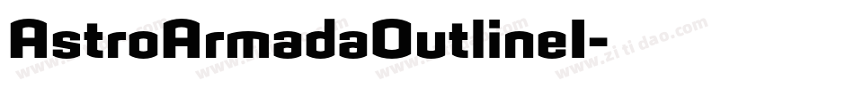AstroArmadaOutlineI字体转换