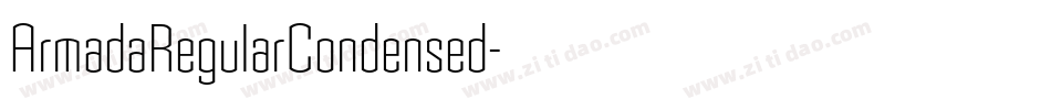 ArmadaRegularCondensed字体转换