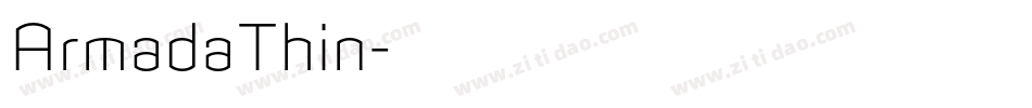 ArmadaThin字体转换