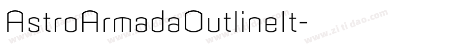 AstroArmadaOutlineIt字体转换