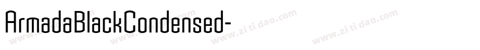 ArmadaBlackCondensed字体转换