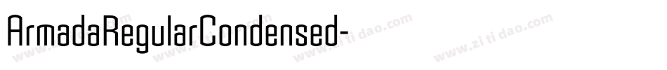 ArmadaRegularCondensed字体转换
