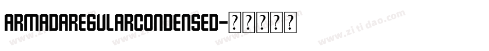 ArmadaRegularCondensed字体转换