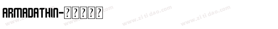 ArmadaThin字体转换