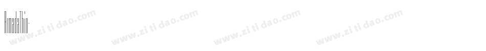 ArmadaThin字体转换