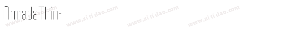ArmadaThin字体转换
