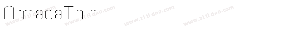 ArmadaThin字体转换