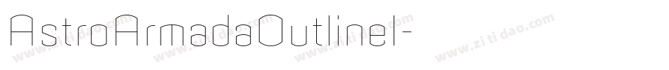AstroArmadaOutlineI字体转换