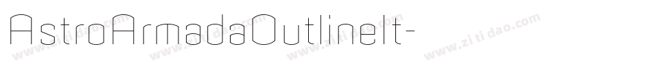 AstroArmadaOutlineIt字体转换