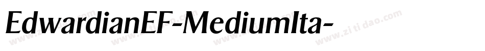 EdwardianEF-MediumIta字体转换