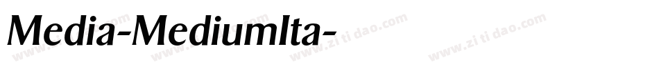 Media-MediumIta字体转换