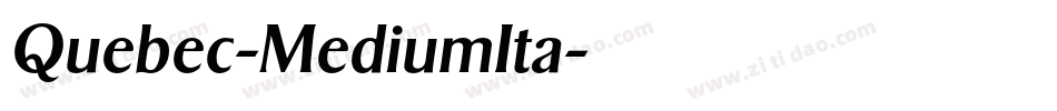 Quebec-MediumIta字体转换
