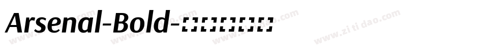 Arsenal-Bold字体转换