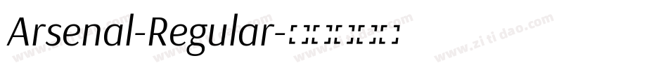 Arsenal-Regular字体转换