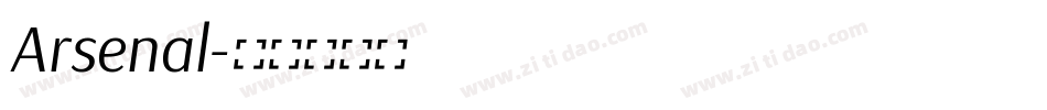 Arsenal字体转换