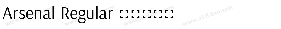 Arsenal-Regular字体转换