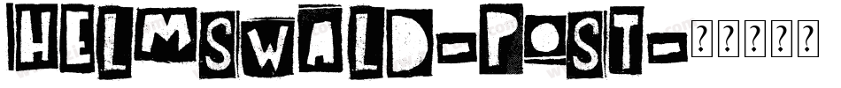 Helmswald-Post字体转换