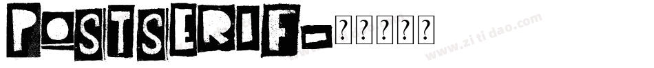 PostSerif字体转换