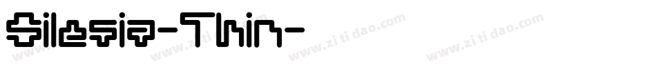 Silesia-Thin字体转换