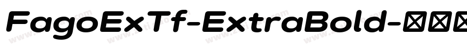 FagoExTf-ExtraBold字体转换