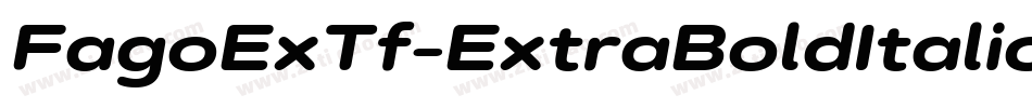 FagoExTf-ExtraBoldItalicCaps字体转换