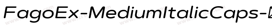 FagoEx-MediumItalicCaps字体转换