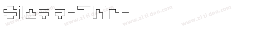 Silesia-Thin字体转换