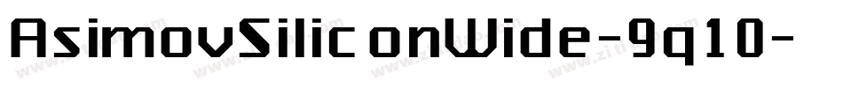 AsimovSiliconWide-9q10字体转换