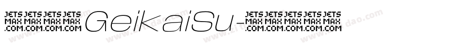 日韩字体GeikaiSu字体转换