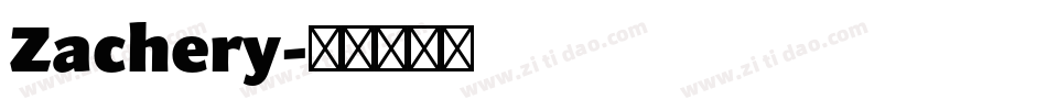 Zachery字体转换