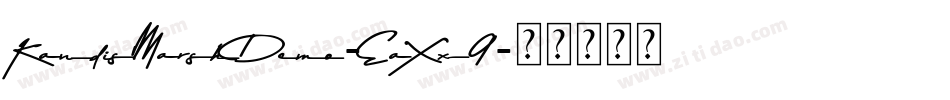 KandisMarshDemo-EaXx9字体转换