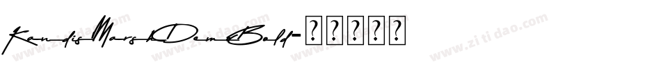 KandisMarshDemoBold字体转换