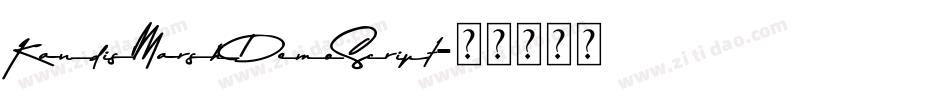 KandisMarshDemoScript字体转换