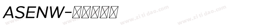 ASENW字体转换