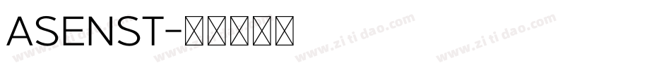 ASENST字体转换
