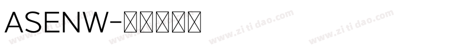 ASENW字体转换