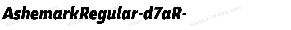 AshemarkRegular-d7aR字体转换