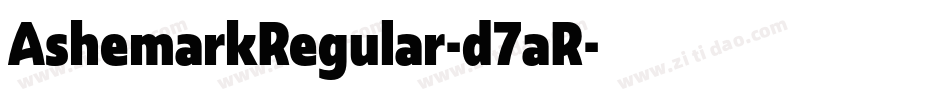 AshemarkRegular-d7aR字体转换
