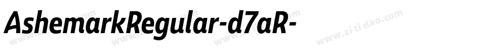 AshemarkRegular-d7aR字体转换