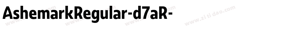 AshemarkRegular-d7aR字体转换