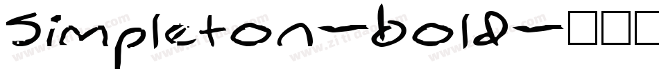 Simpleton-Bold字体转换