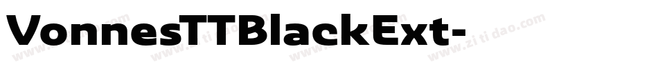 VonnesTTBlackExt字体转换