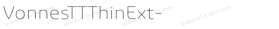 VonnesTTThinExt字体转换